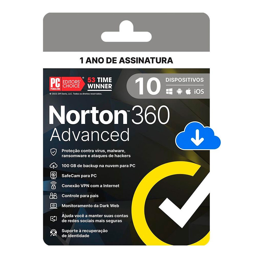 360 Advanced Norton 10 Dispositivos 12 meses ESD - 21447601 [F107]