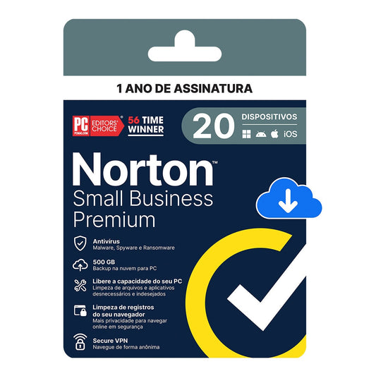 Norton Small Business Premium 500GB 20 dispositivos 12 meses - 21460295 [F107]