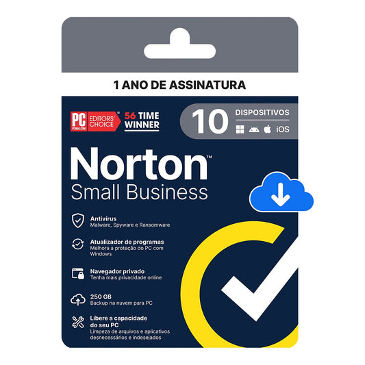 Norton Small Business 250GB 10 dispositivos 12 meses ESD - 21460352 [F107]