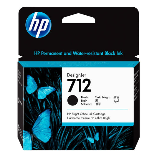Cartucho de Tinta HP 712 Preto PLUK 80ml - 3ED71A [F030]