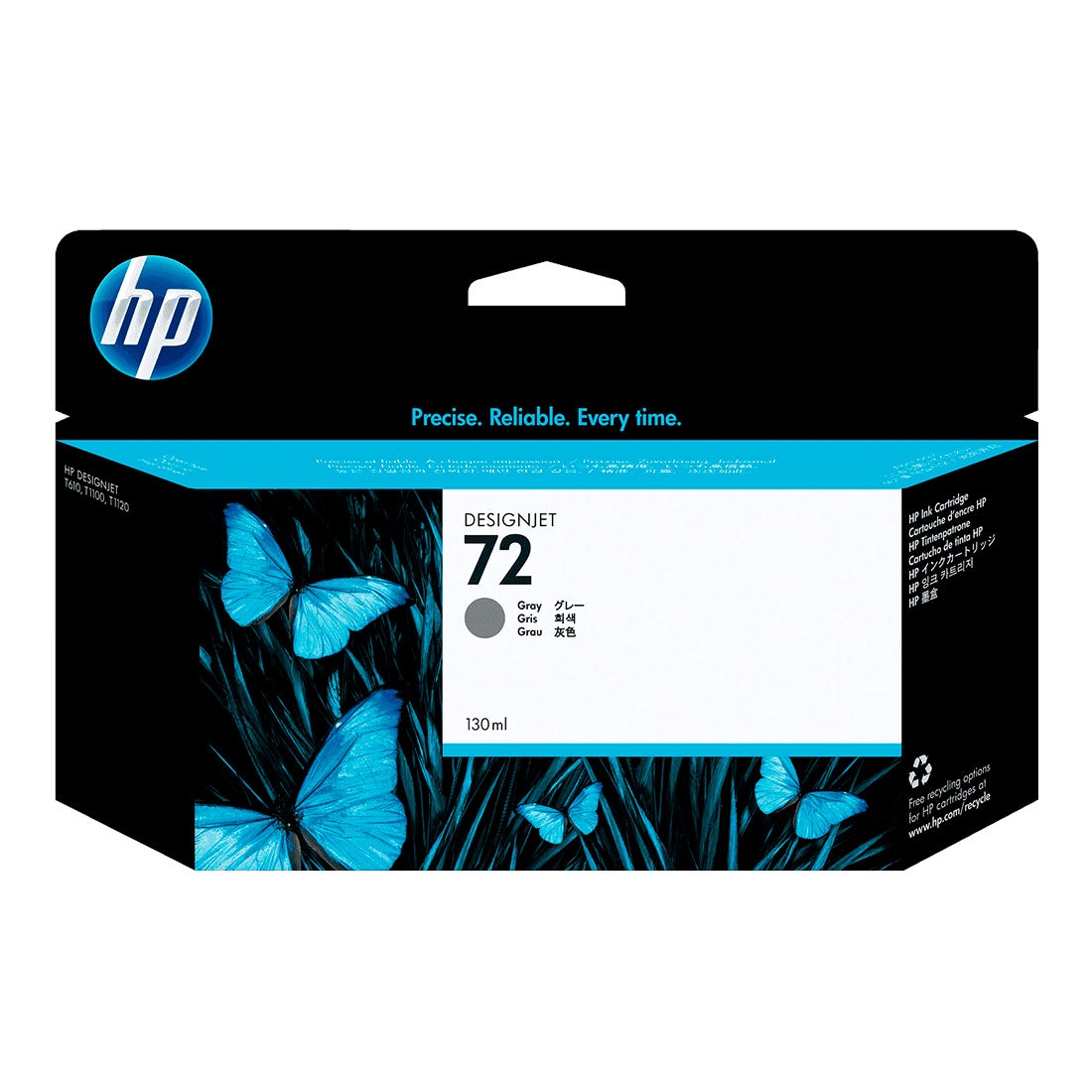 Cartucho de Tinta HP 72 Cinza PLUK 130ml C9374AB [F030]