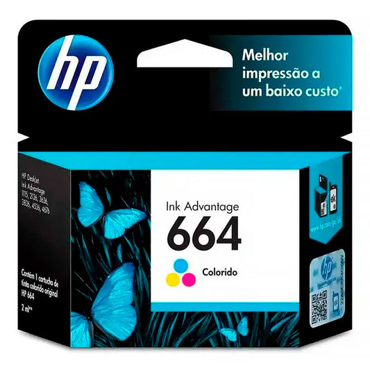 Cartucho de Tinta HP 664 Colorido - F6V28AB [F030]